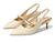 颜色: Panna White Leather, Franco Sarto | Khloe Pointed Toe Slingback Kitten Heel