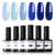 颜色: Ocean Express, MODELONES | 6 Shades Gel Nail Polish Set Collection