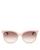 商品Kate Spade | Women's Britton Polarized Square Sunglasses, 55mm颜色Pink/Brown Gradient