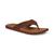 UGG | Men's Seaside Leather Lightweight Flip-Flop Sandal, 颜色Luggage