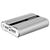 颜色: silver, Fresh Fab Finds | Ultra-Compact PowerMaster 12000mAh Charger - Dual USB Ports, Fast Charging - Ideal for IOS Phone - 3.1A Output