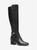 color BLACK, Michael Kors | Carmen Faux Leather Riding Boot