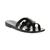 color Black, Sam Edelman | Women's Bay Logo Emblem Jelly Slide Sandals