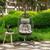 颜色: light grey, Simplie Fun | outdoor patio Wicker Hanging Chair Swing Chair Patio Egg Chair UV Resistant Blue cushion
