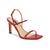 颜色: Medium Red, Nine West | Women's Olah Square Toe Heeled Dress Sandals