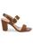 商品Stuart Weitzman | ​Leather Block Heel Sandals颜色CAMEL