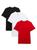 Tommy Hilfiger | 男士纯棉圆领T恤，3件装, 颜色LAVA