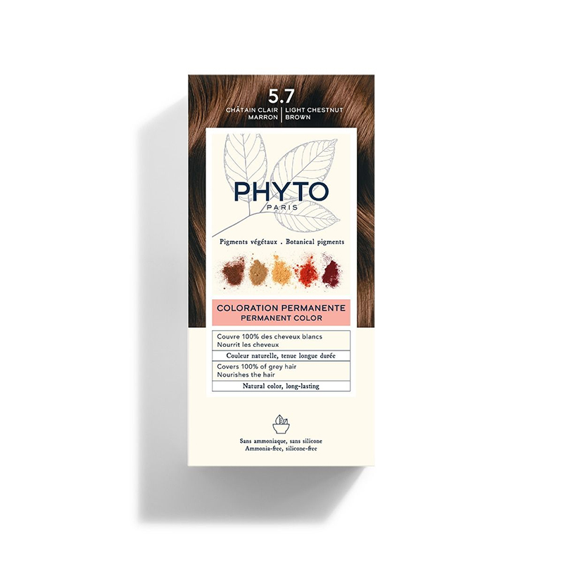 商品第4个颜色CLAIR, Phyto | PHYTO发朵全色系染发剂112ml（显影乳液50ml+染色剂50ml+发膜12ml）