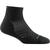 商品Darn Tough Vermont | Darn Tough Women's Run 1/4 Ultra-Lightweight Cushion Sock颜色Black
