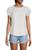 商品DKNY | Tulip-Sleeve Top颜色LINEN_WHITE
