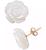 颜色: White, Macy's | Mother-of-Pearl Flower Stud Earrings in 10k Gold