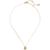 color T, Kate Spade | Gold-Tone Pavé Initial Mini Pendant Necklace, 16" + 3" extender