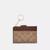 颜色: gold/tan/brown, Coach | Coach Outlet Mini Skinny Id Case In Signature Canvas