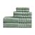颜色: Green, Clean Spaces | Nurture Microbial Resistant 6-Pc. Bath Towel Set, 30" x  54"