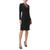 Adrianna Papell | Women's Jersey Tuxedo Sheath Dress, 颜色Black