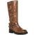 Steve Madden | Women's Brocks Buckled Mid-Calf Moto Boots, 颜色Distressed Brown