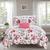颜色: Pink, Chic Home Design | Marais 9 Piece Reversible Comforter Set "Paris Is Love" Inspired Printed Design Bed In A Bag FULL