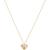 商品Kate Spade | Rock Solid Stone Heart Mini Pendant-Boxed Necklace颜色Clear/Gold