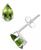 颜色: Peridot, Macy's | Gemstone Stud Earrings in 10k White Gold