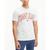 商品Tommy Hilfiger | Tommy Jean's Men's Split Hem Flag T-Shirt颜色Silver Grey Heather