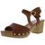 商品Style & Co | Style & Co. Womens Anddreas Faux Leather Clog Heel Sandals颜色Umber