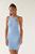 商品Urban Outfitters | UO Victoria Asymmetrical Racerback Mini Dress颜色Light Blue