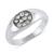 颜色: Silver, On 34th | Crystal Pavé Signet Ring, Created for Macy's