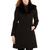 商品Ralph Lauren | Women's Faux-Fur-Trim Walker Coat, Created for Macy's颜色Black