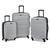 商品第4个颜色Silver, Samsonite | Samsonite Omni PC Hardside Expandable Luggage with Spinner Wheels, Checked-Medium 24-Inch, Black