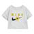 NIKE | Sport Daisy Boxy T-Shirt (Toddler), 颜色Grey Heather