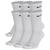 颜色: White/Black, NIKE | Nike 6 Pack Everyday Plus Cushioned Socks - Men's