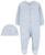 颜色: Blue/Airplane, Carter's | Baby Cotton 2-Way-Zip Footed Sleep & Play Coverall & Cap, 2 Piece Set