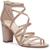 Jessica Simpson | Jessica Simpson Stassey Women's Caged Faux Leather Back Zip Dress Sandals, 颜色Chai Latte/Super Patent