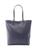 color BLACK, ROYCE New York | Pebble Grain Tall Tote Bag
