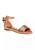 商品Badgley Mischka | Girls' Open Toe and Ankle Strap Buckle Flat Sandals颜色Rose Gold