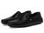 Hugo Boss | Noel Smooth Leather Moccasins, 颜色Black Midnight