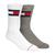 商品Tommy Hilfiger | Men's 2-Pk. Logo Breathable Crew Socks颜色White Gray