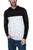商品X RAY | Color Block Pullover Hoodie Sweater Offwhite/Heather Grey颜色Black