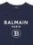 color Navy, Balmain | Logo Print Cotton Jersey T-shirt