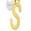 颜色: Gold-S, ADORNIA | 14K Gold Plated Initial & Pearl Pendant Necklace