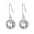 商品Giani Bernini | Fine Crystal 6mm Bezel Drop Earrings in Sterling Silver颜色White