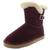 商品Style & Co | Style & Co. Womens Tiny 2 Suede Faux Fur Lined Winter Boots颜色Wine