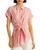 color Red/white, Ralph Lauren | Striped Tie Front Linen Shirt
