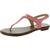 商品Michael Kors | MICHAEL Michael Kors Women's Leather Two Tone MK Plate T-Strap Thong Sandals颜色Tea Rose