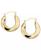 颜色: Yellow Gold, Macy's | Small Polished Tube Hoop Earrings in 10k Gold and White Gold