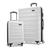 Samsonite | Samsonite Omni 2 Hardside Expandable Luggage with Spinner Wheels, Checked-Medium 24-Inch, Midnight Black, 颜色Birch White