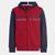 Nautica | Nautica Little Boys' Colorblock Logo Zip Hoodie (4-7), 颜色red chili heather