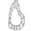 颜色: 14K White Gold, Carrière Jewelry | Open Heart Diamond Pendant Necklace - 0.13ct.