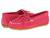 商品第2个颜色Hot Pink Suede, Minnetonka | Kilty Suede Moc 儿童麂皮平底鞋