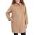 Michael Kors | Women's Plus Size Club-Collar Zip-Front Coat, 颜色Dark Camel